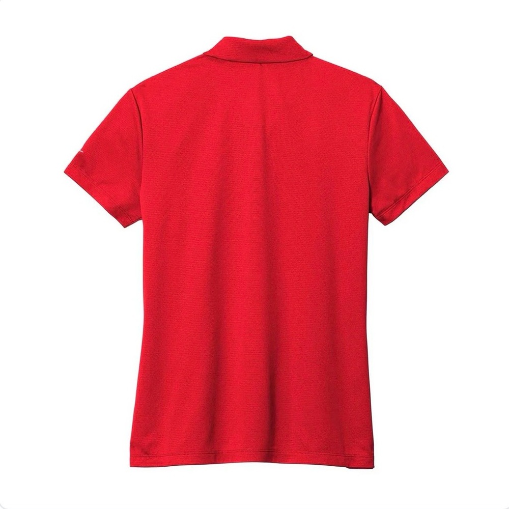 Nike Red Women's Button-Down Polo Shirt - Picture 2 of 7